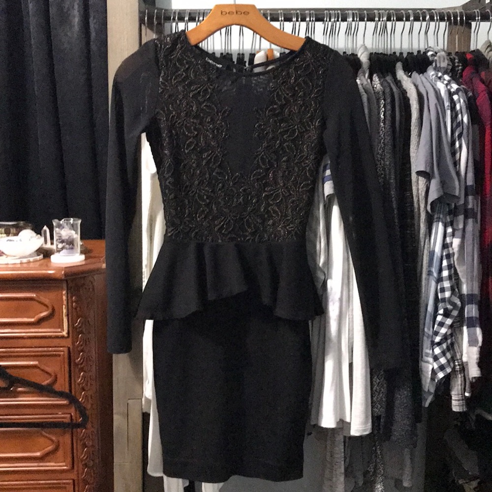Bebe peplum dress